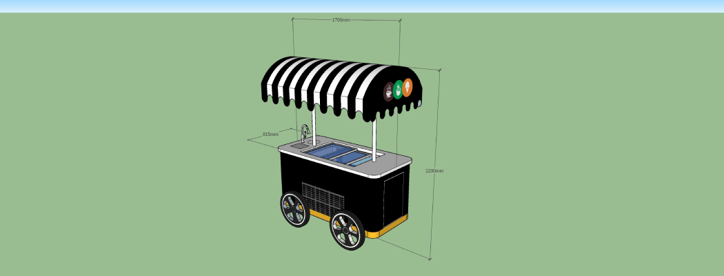 model of Ice cream vending cart